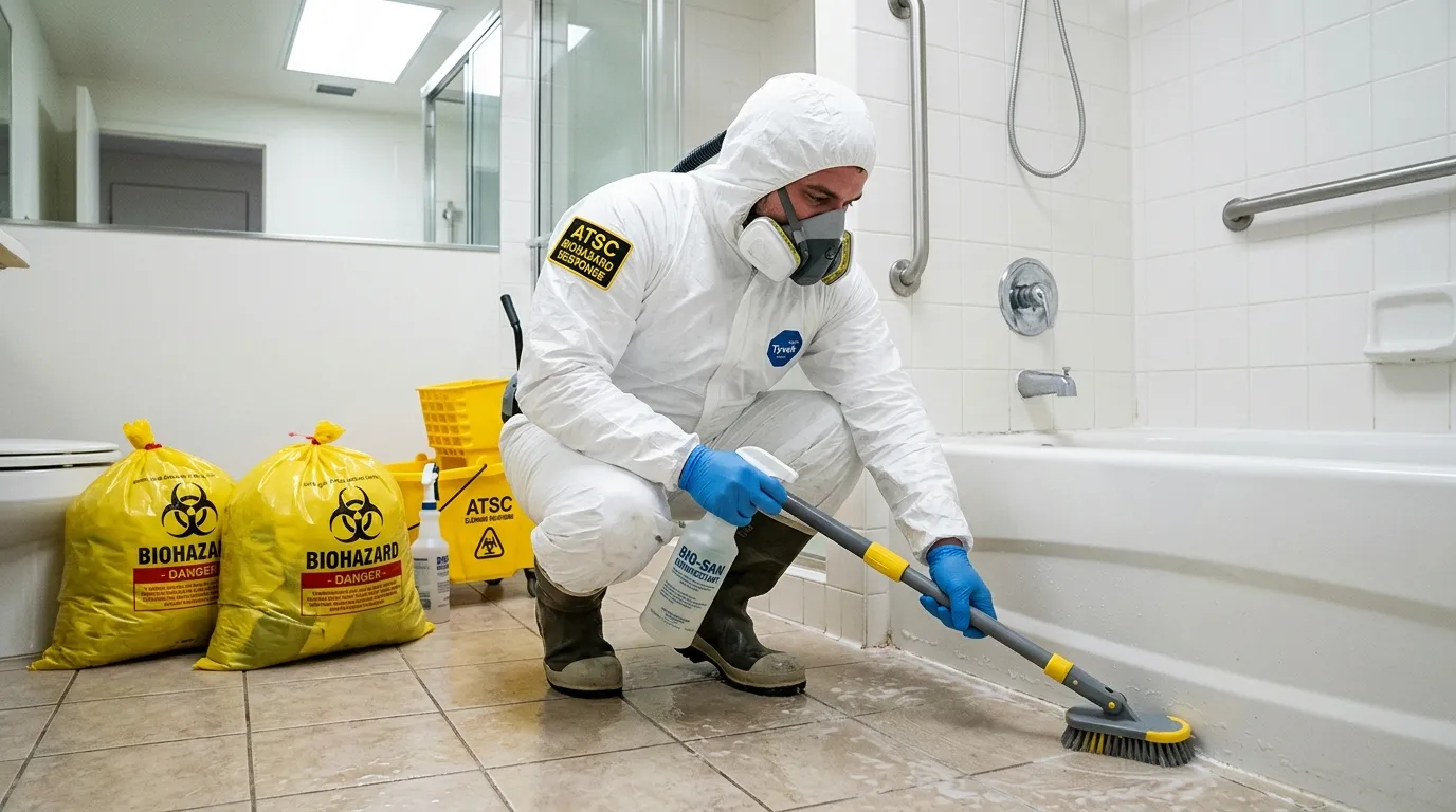 Decontamination equipment deployed for Blood Cleanup in Janesville